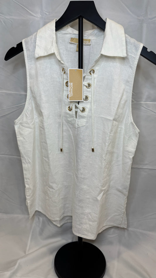 Blusa sin Mangas Michael Kors – Marfil