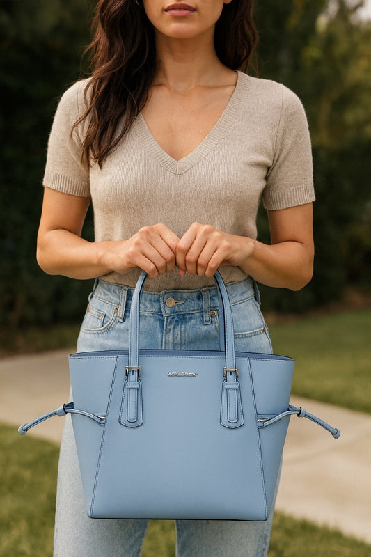 Michael Kors Tote Azul Pastel