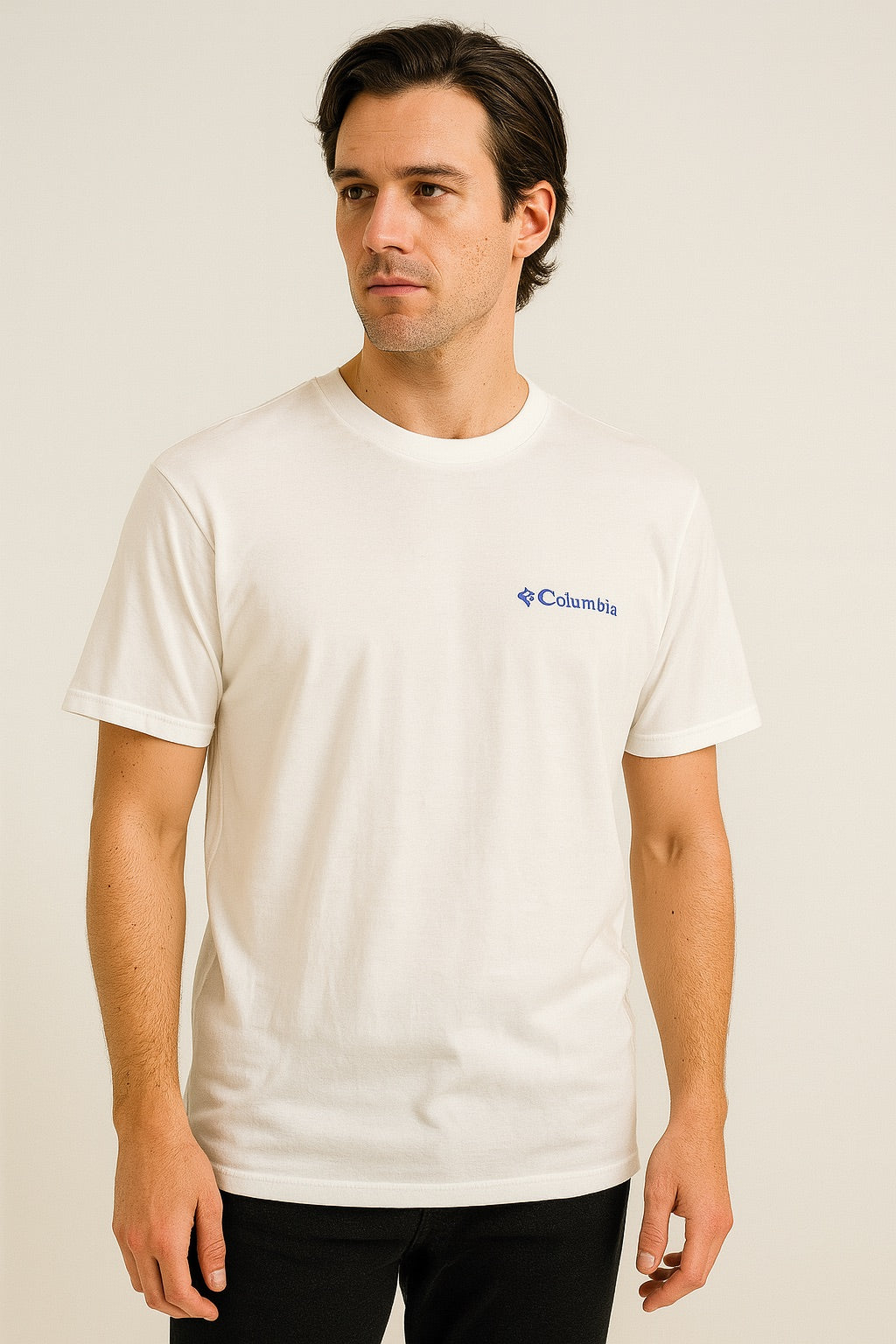 Playera Columbia – Blanca Clásica