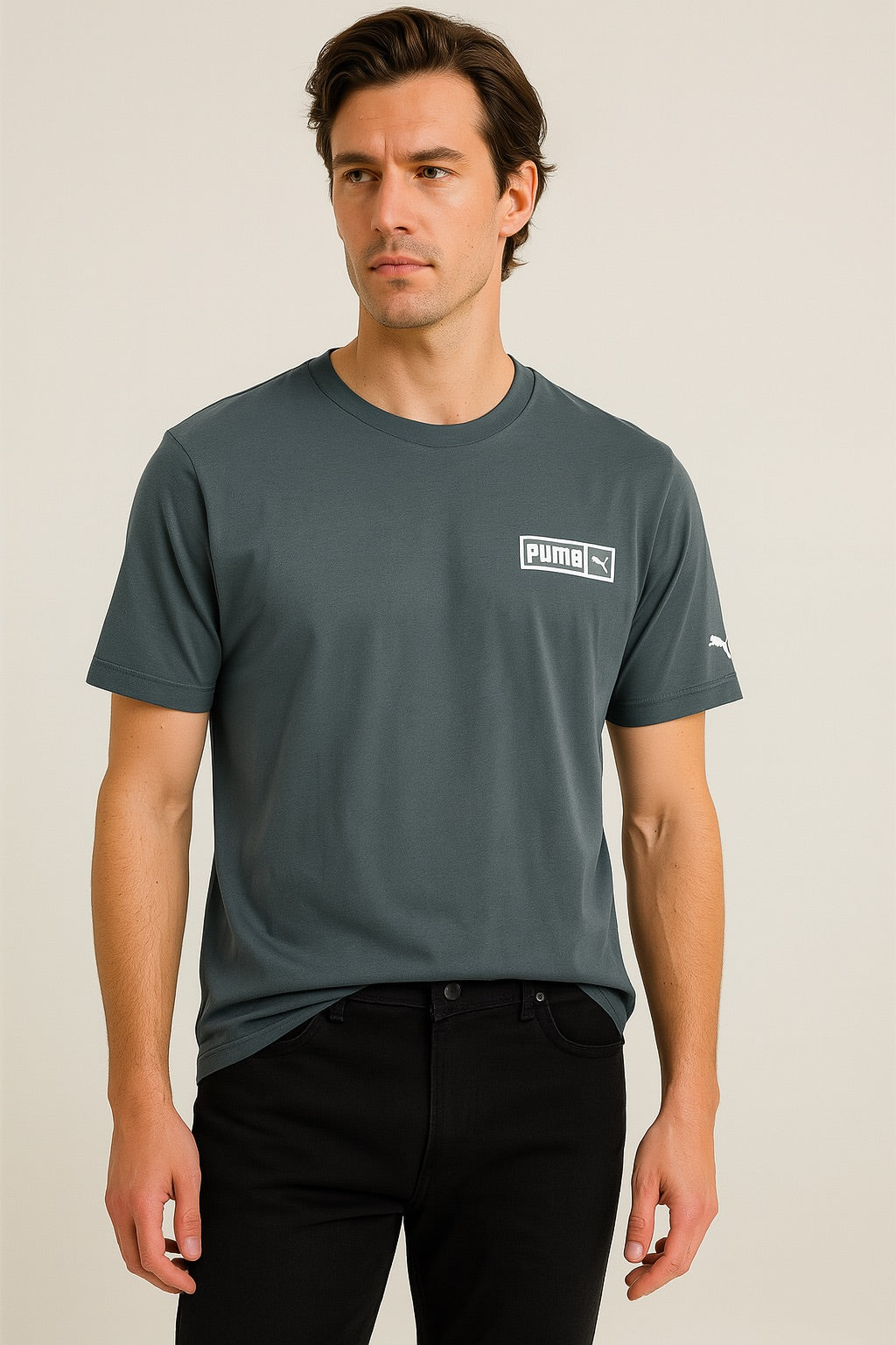 Playera Puma Clásica – Gris Oscuro