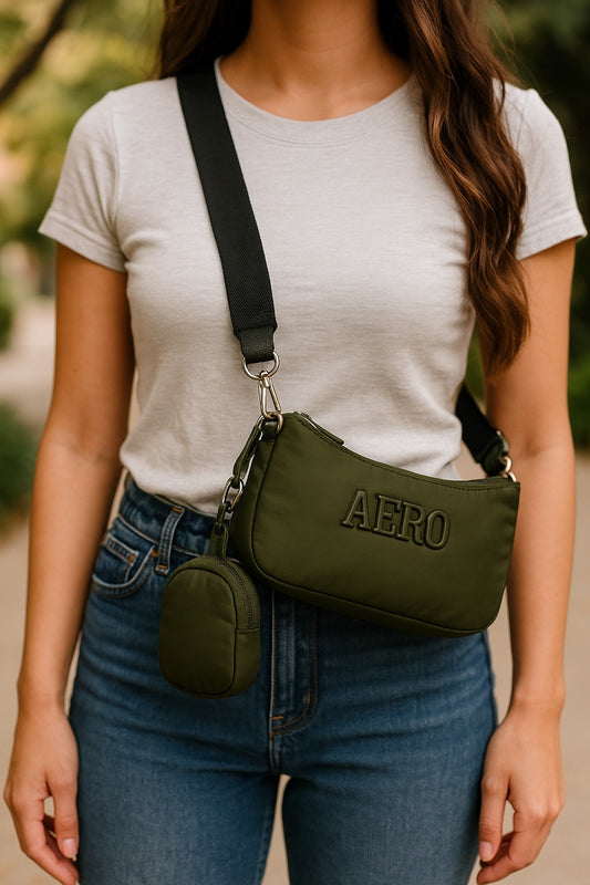 Aero Crossbody Bag con Monedero Desmontable
