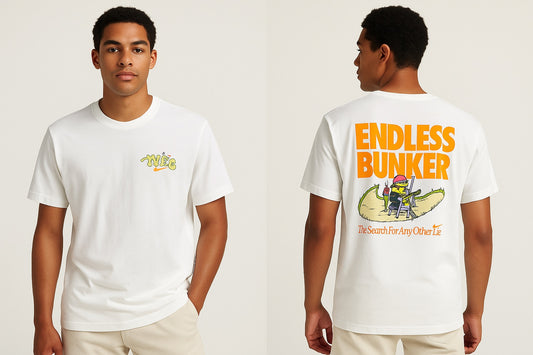 Playera Nike Blanca “Endless Bunker” Estilo Gráfico Unisex
