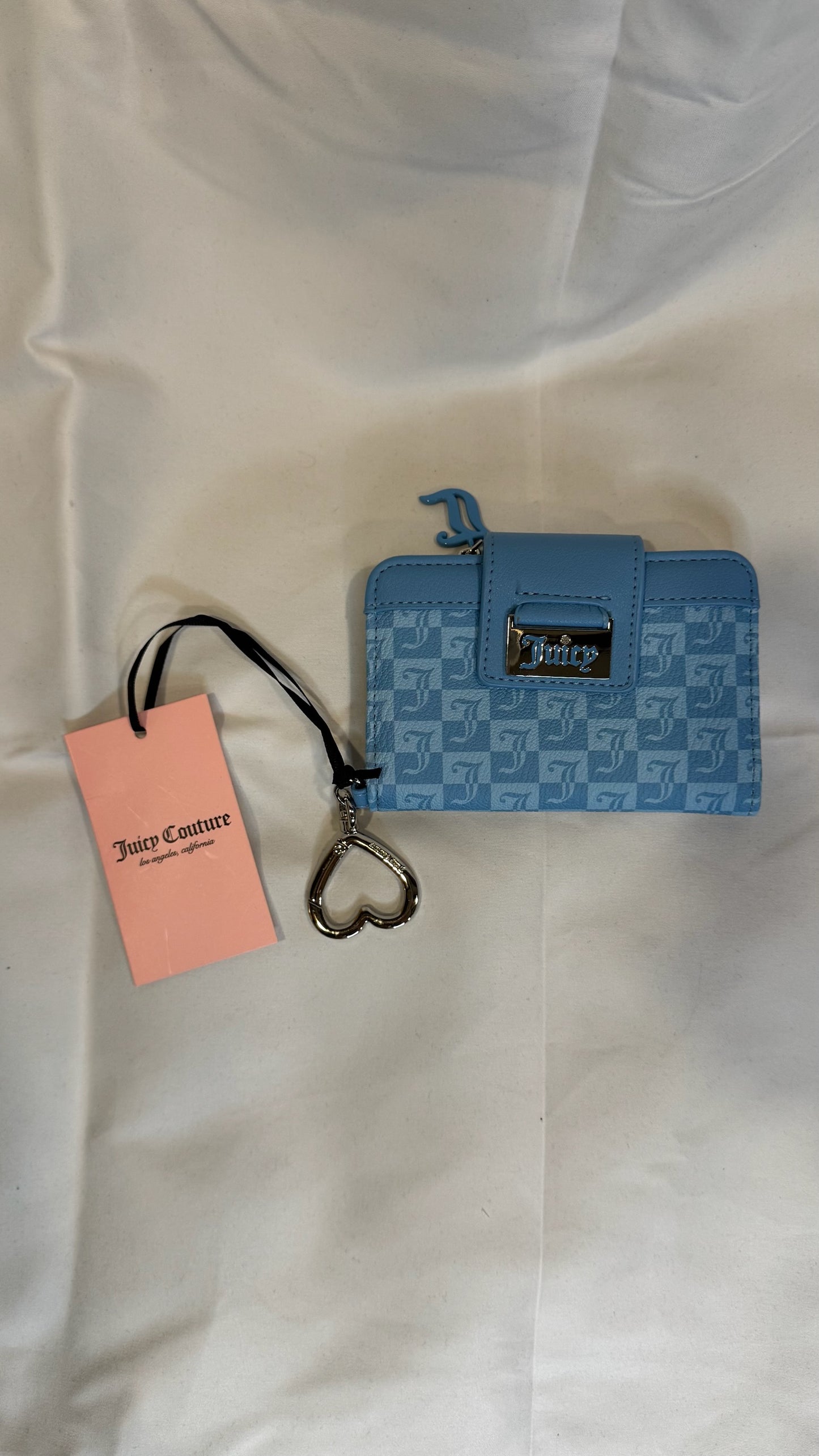 Cartera Juicy Couture azul monogram