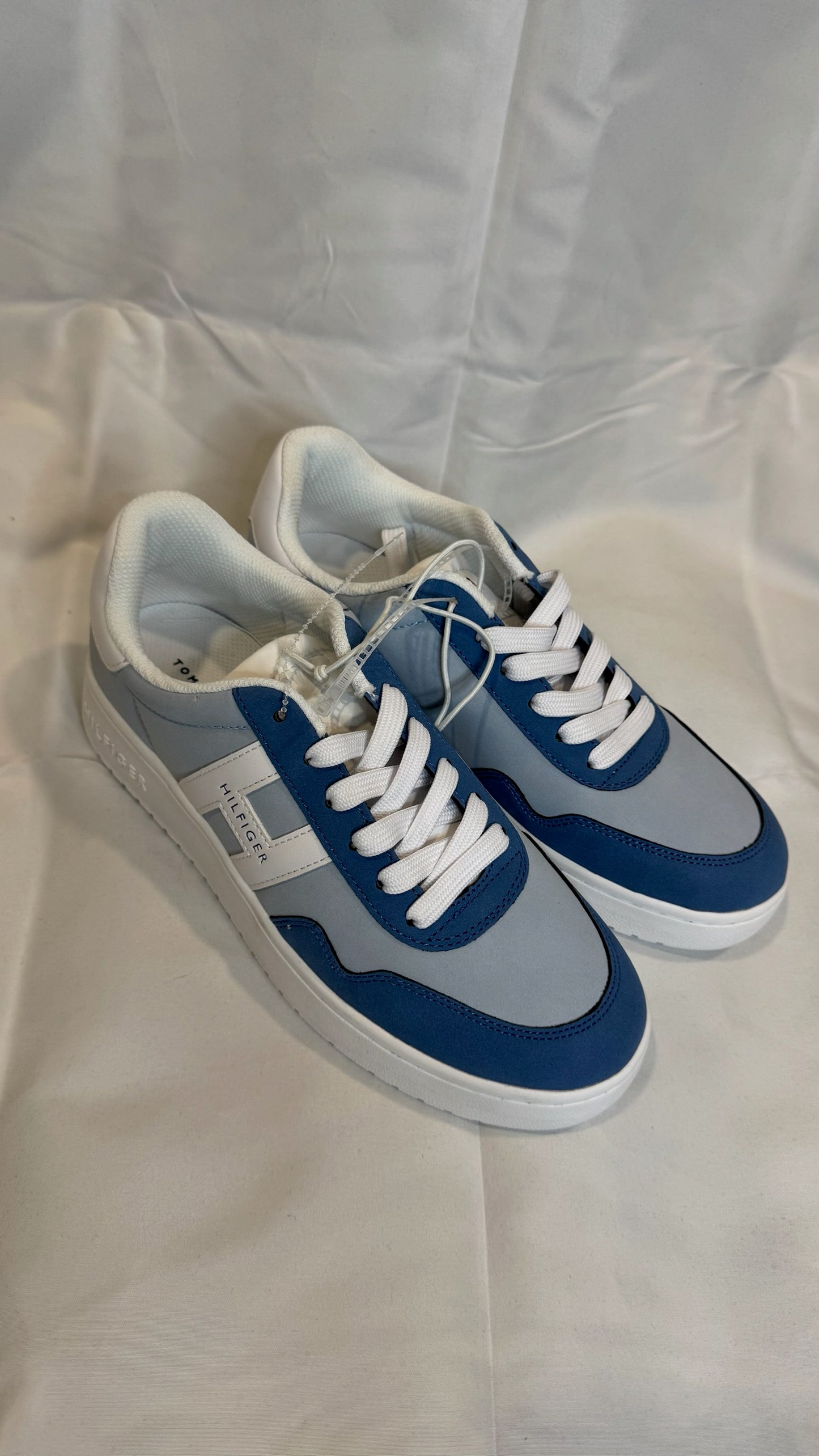 Tenis Tommy Hilfiger Iconic Court Azul/Gris