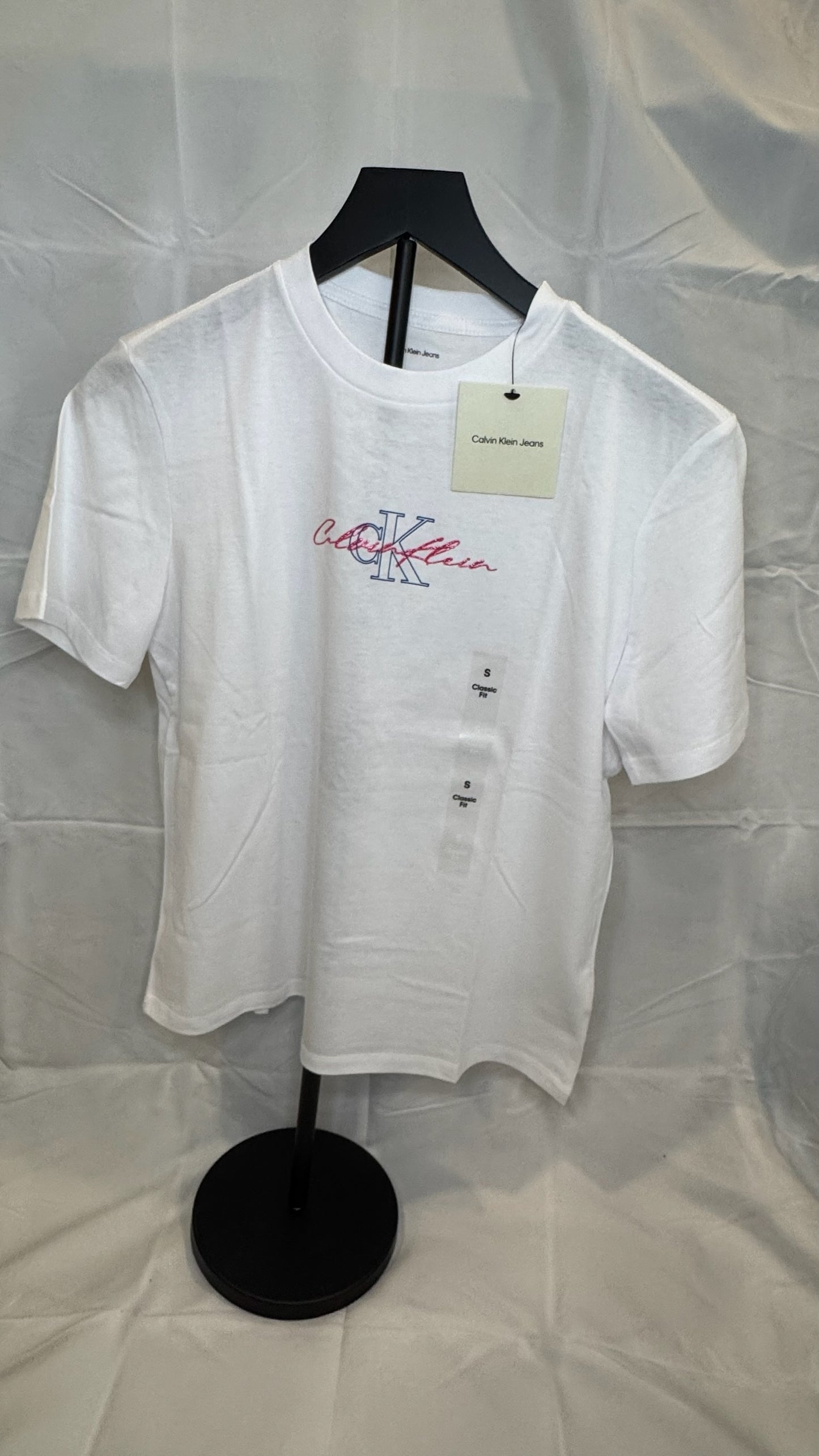 Playera Calvin Klein Blanca Logo CK