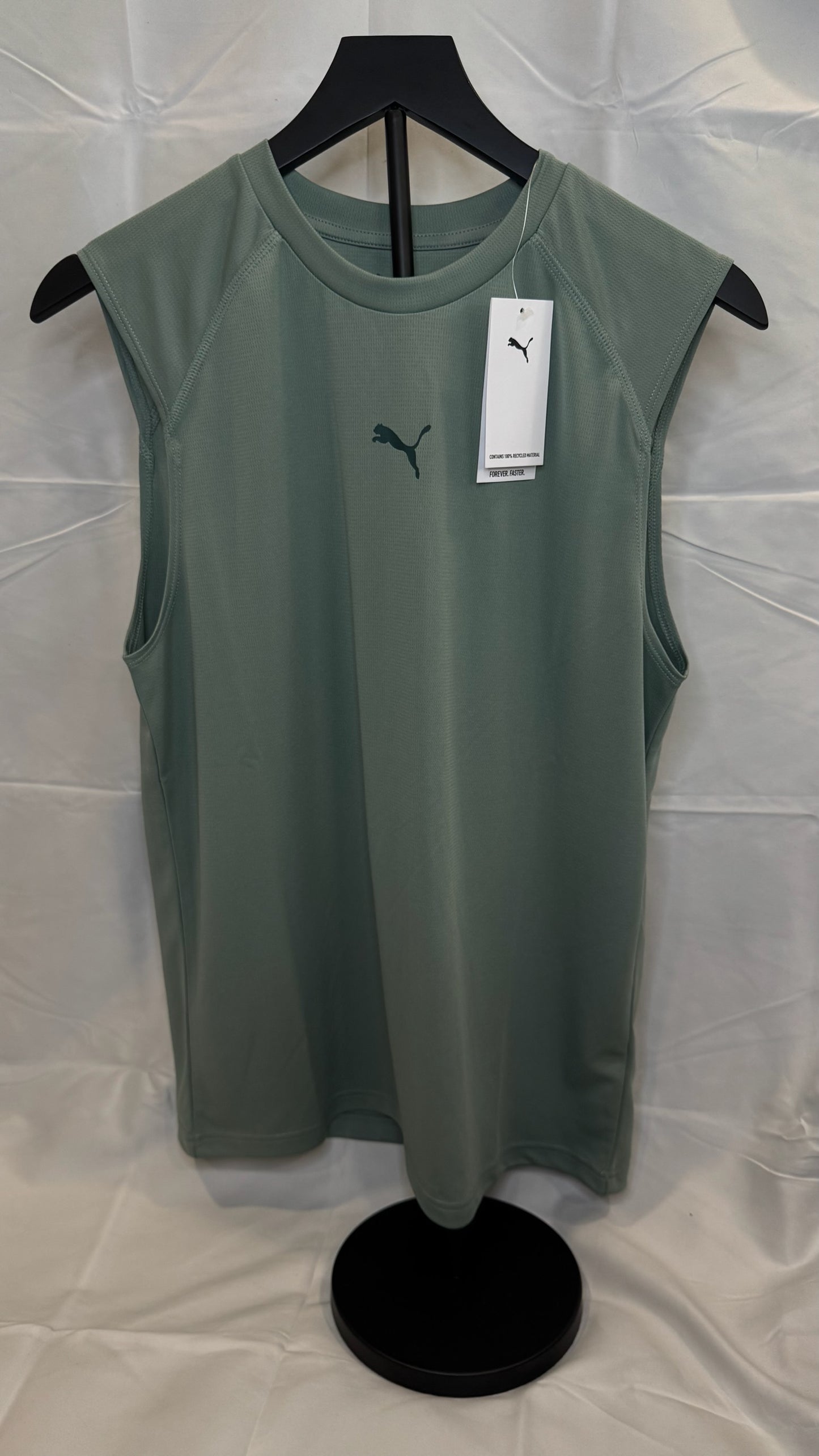 Playera sin Mangas Puma Verde Hombre